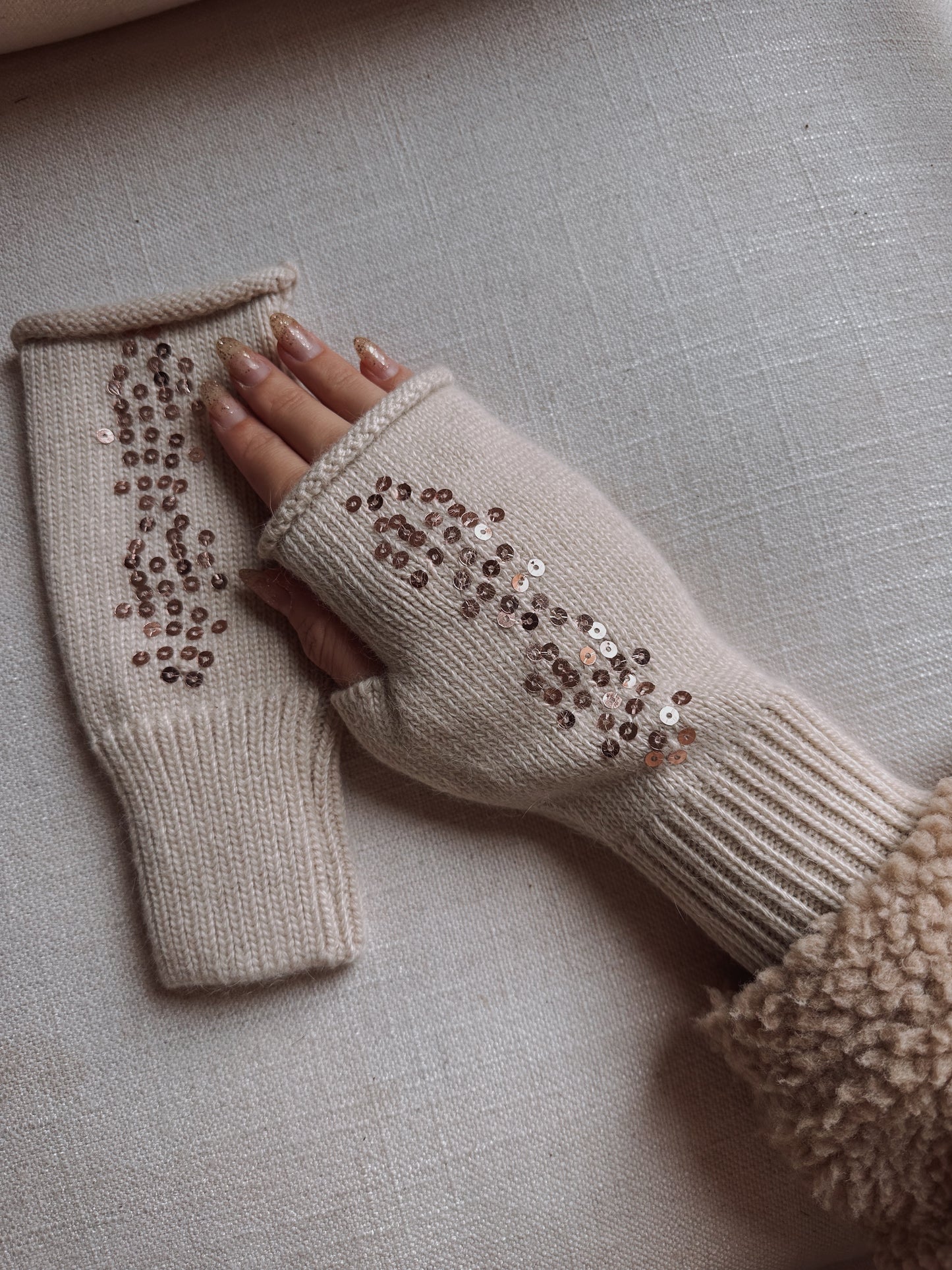 Mitaines Fanny Beige